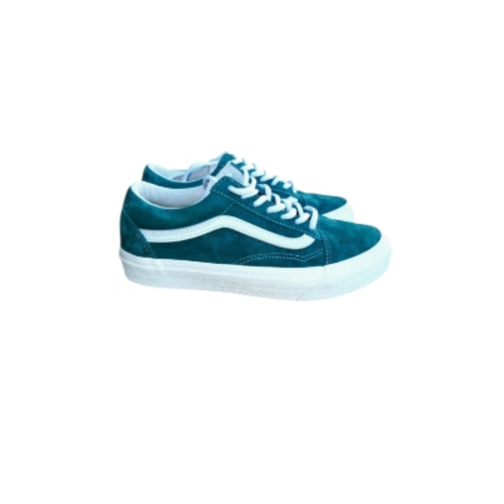 Vans Water Resistant Old Skool Teal Green Athletic Sneaker Shoe Skate Women 7